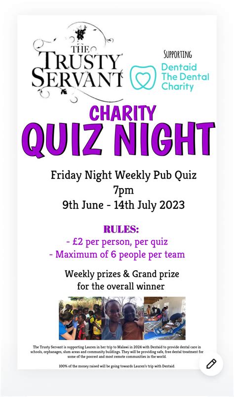 International Online Quiz For Charity .